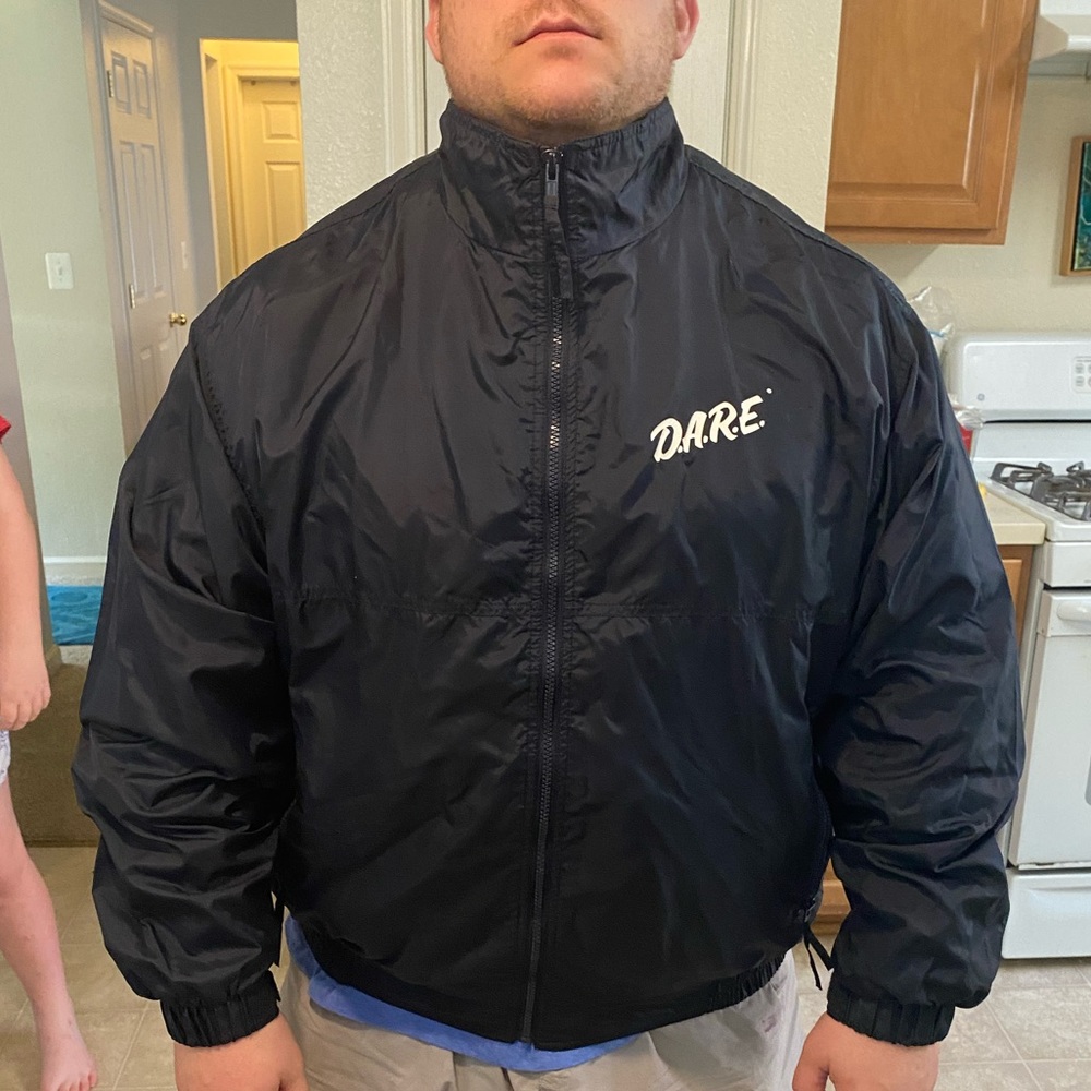 D.A.R.E. 90s windbreaker say no to drugs vintage